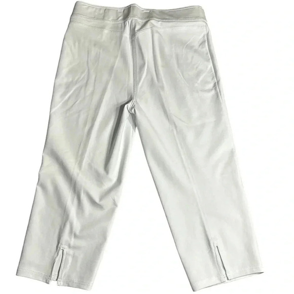NYGARD Slims white Capri pants.Slims flattens, sculpts,pull on capri pants - Picture 3 of 11